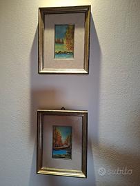 coppia di quadri vintage 