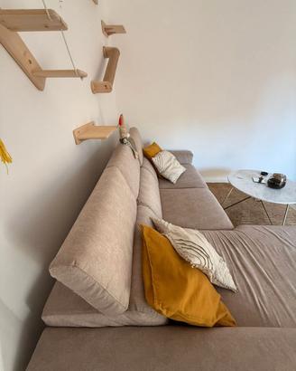 Divano 3 Posti con Chaise Longue Contenitore