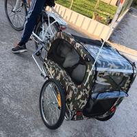 Rimorchio bici per trasporto cane