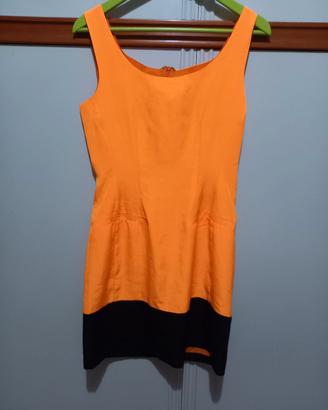 abito arancio fluo e nero Sportmax