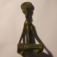 Statuetta in bronzo arte africana secolo scorso