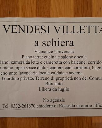 Villetta a Schiera