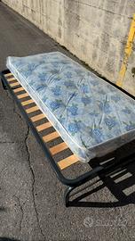 Rete letto singolo + materasso nuovo