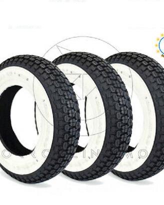 Set 3 Gomme fascia spalla bianca Vespa epoca