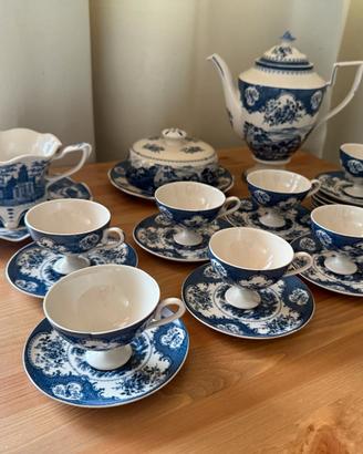 Vintage English Tea & Breakfast Set – Blue Landsca