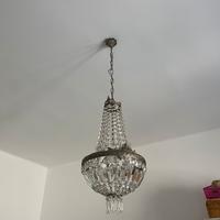 Lampadario e applique vintage in vetro