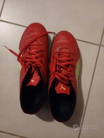 scarpe da calcetto  puma rosse 