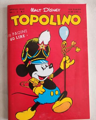 ristampa fumetto Topolino numero 1 