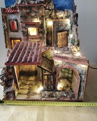 presepe artigianale in legno 