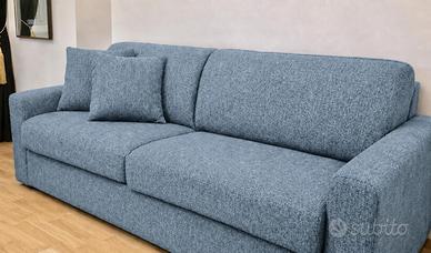 Divano Letto CORTEMAGGIORE (PoltroneSofà) Blu