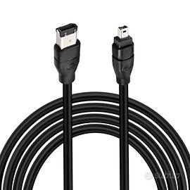 Cavo Firewire 400 IEEE 1394 nero