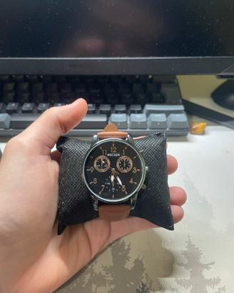 Orologio uomo stile cronografo elegante