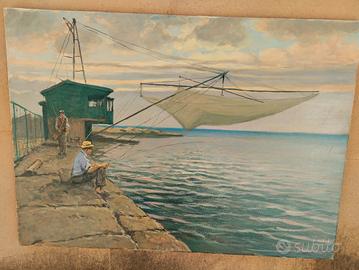 Giorgio Luxardo olio su tela 70x50 senza cornice 