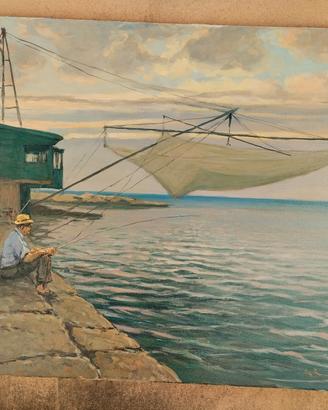 Giorgio Luxardo olio su tela 70x50 senza cornice 