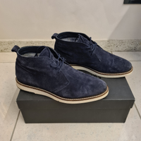 Scarpe polacchine blu Zara