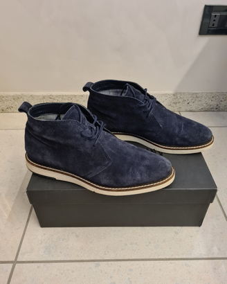 Scarpe polacchine blu Zara