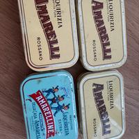 4 scatolette amarelli vintage