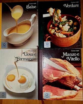 4 libri CUCINARE BENE