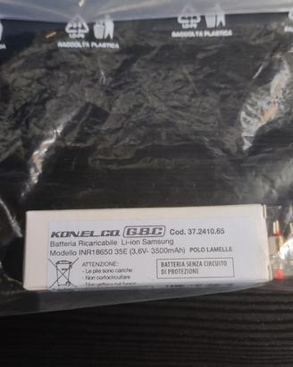 batteria litio Samsung 3.6v ricaricabile 