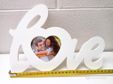 portafoto cornice cuore love