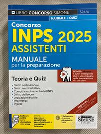 Libro concorso INPS 2025 edizioni Simone