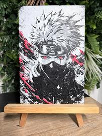 Quadro a rilievo 3D di Kakashi Hatake (Naruto)