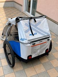RIMORCHIO CARRELLO BICI XLC DUO PER 2 BAMBINI