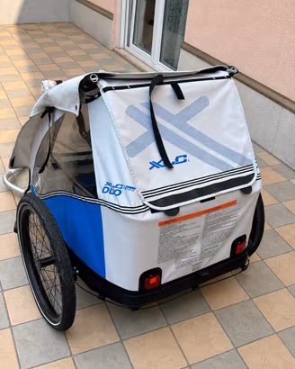 RIMORCHIO CARRELLO BICI XLC DUO PER 2 BAMBINI