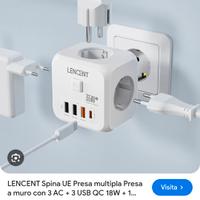 presa elettrica - presa cubo multispazio 