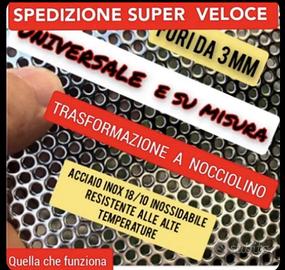 🔥 Lamiera forata inox braciere pellet nocciolino 🔥
