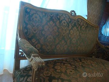 DIVANO DIVANETTO 2 POSTI STILE LUIGI XVI