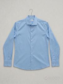 Camicia uomo Mc Laurent L azzurra slim fit cotone