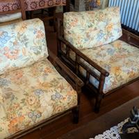 Salotto Vintage in Bambù anni 70-80