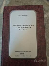 lezioni di grammatica storica italiana - Serianni