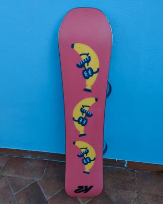 tavola snowboard con attacchi union 