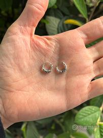 Orecchini cerchio mini argento 925