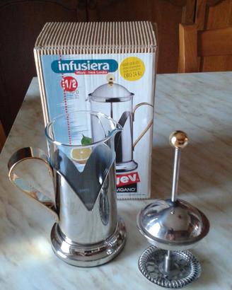 Infusiera Milady Linea Londra Viganò acciaio inox