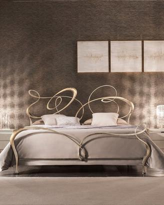 letto Cantori ghirigori foglia oro