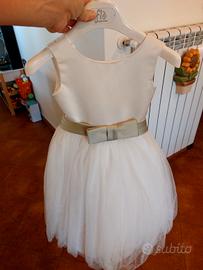 Abito damigella + coroncina 4/5 anni