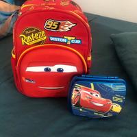 Zaino cars con porta merenda