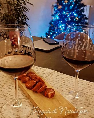 Bicchieri decorati per Ricorrenze/Matrimonio