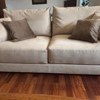 Divano nuovo, microfibra sfoderabile, cm 230x100