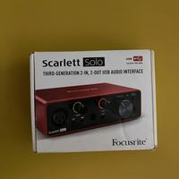 Scheda audio Scarlett solo + CAVI