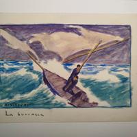 Albano Vitturi (1888/1968) - tempera su carta