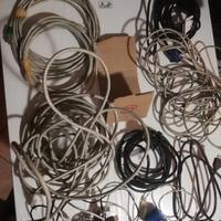 lotto 2 cavi: Ethernet lunghi, 7 usb -  mini, 1 hu