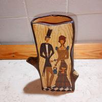 Vaso vintage Deruta "aristocrazia" in ceramica