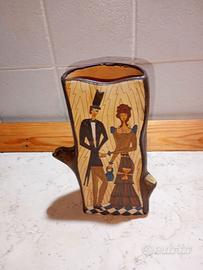 Vaso vintage Deruta "aristocrazia" in ceramica