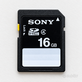 Scheda memoria Sony SDHC 16 GB – Class 4