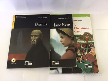 3 Libri Inglese Jane Eyre Dracula Christmas Carol