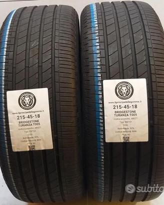 2 gomme 215 45 18 bridgestone a48027